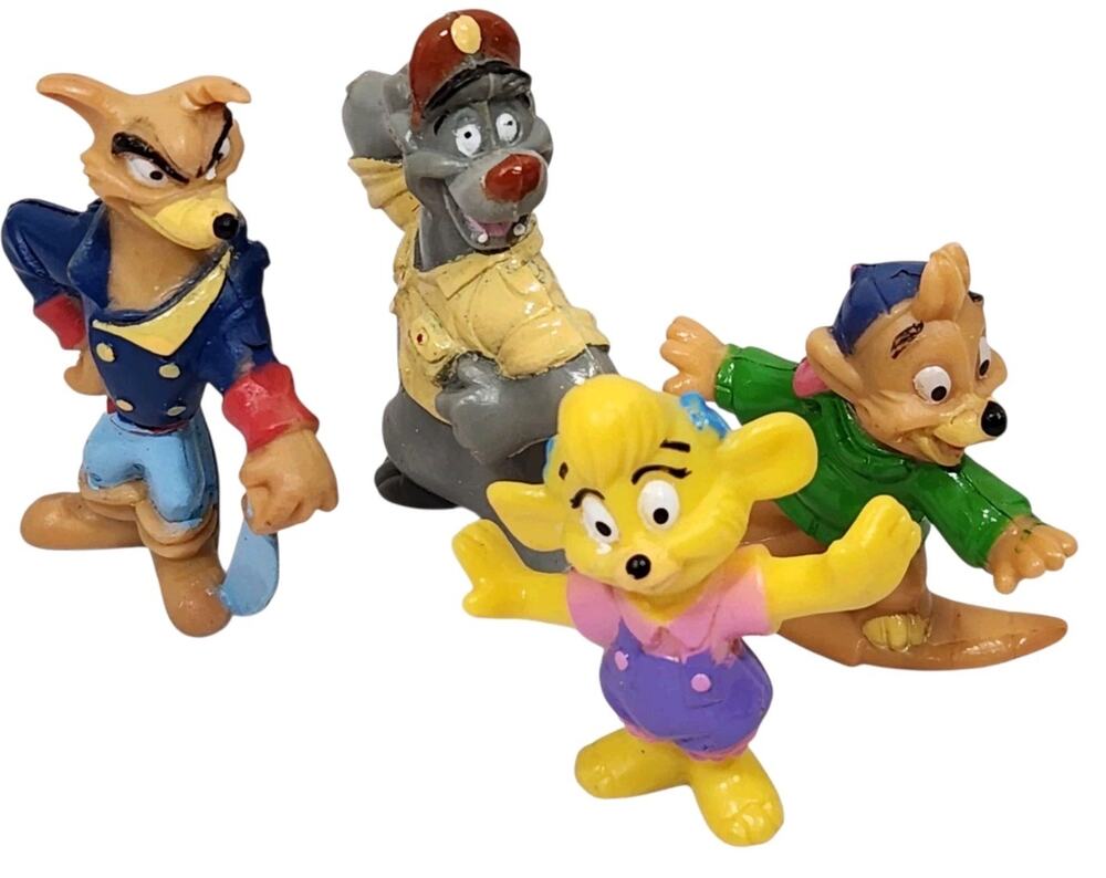 VTG 1991 DISNEY'S TALESPIN CHARACTERS FIGURES TOY CAKE TOPPER 90S BALOO KELLOGS